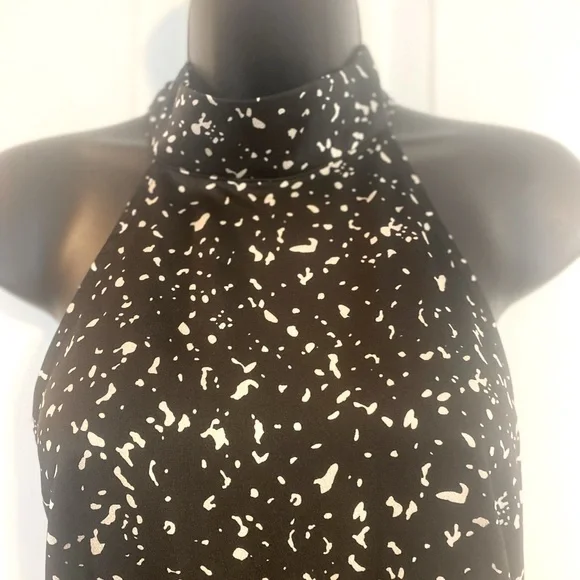 “MISSGUIDED” Speckled Halter Tie JumpSuit